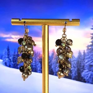 Fresco Water Pearls Clusters Earings